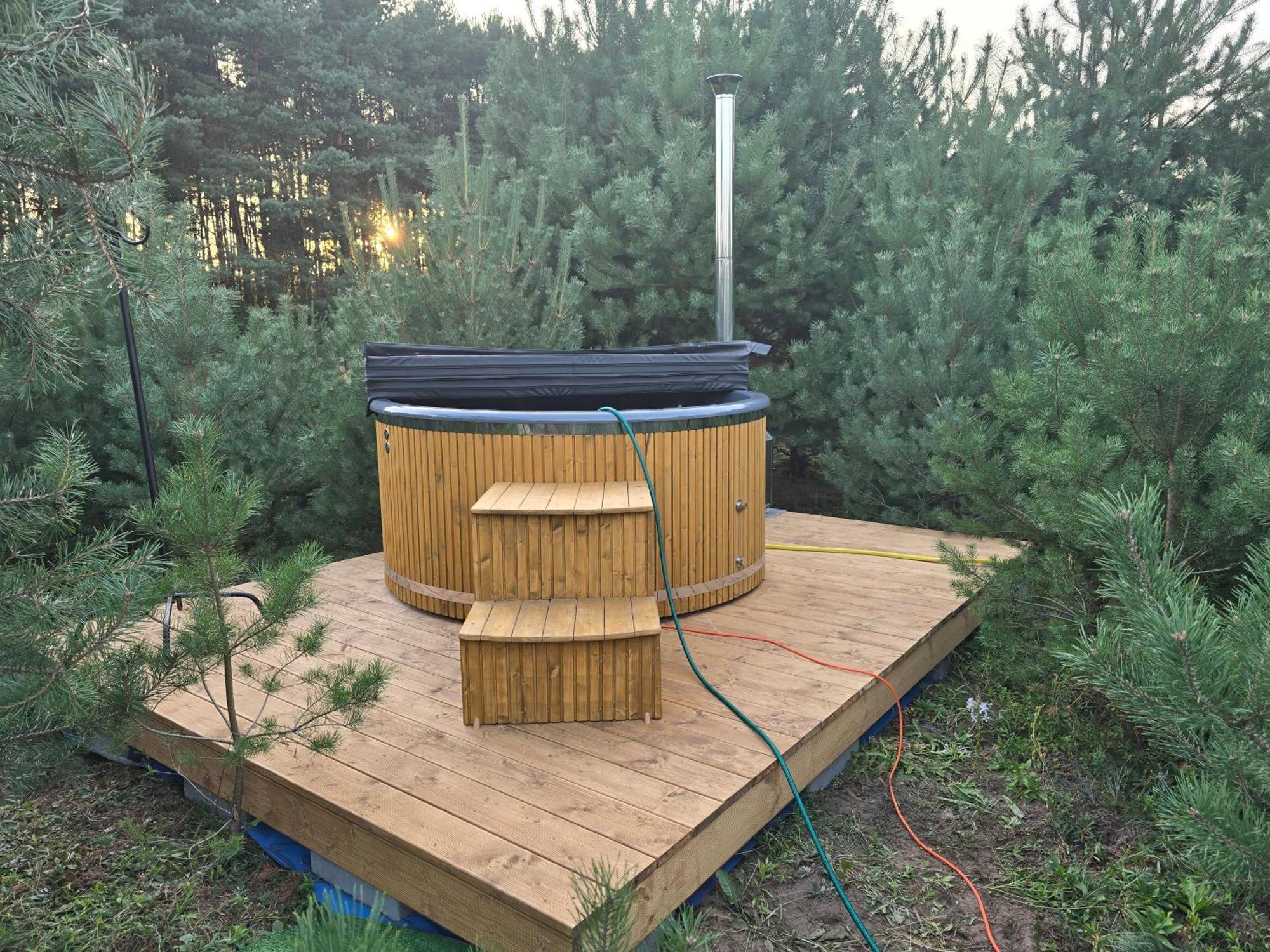 Oaza Swiety Spokoj - Domek Z Balia I Jacuzzi Rzasnik Exteriör bild